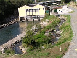 fertiggestellte Fischwanderhilfe (Juli 2004)