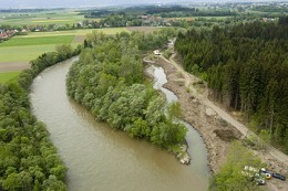 Übersicht des aktivierten Seitengerinnes (Mai 2006)