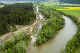 Übersicht des aktivierten Seitengerinnes (Mai 2006)